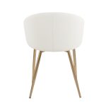 Claire Gold Faux Leather Contemporary Accent Chair 27 Claire Gold Faux Leather Contemporary Accent Chair