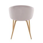 Claire Gold Silver Velvet Contemporary Dining Chairs (Set of 2) 18 Claire Gold Silver Velvet Contemporary Dining Chairs (Set of 2)
