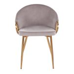 Claire Gold Silver Velvet Contemporary Dining Chairs (Set of 2) 19 Claire Gold Silver Velvet Contemporary Dining Chairs (Set of 2)