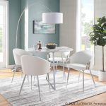 Claire Silver White Faux Leather Contemporary Accent Chair 14 Claire Silver White Faux Leather Contemporary Accent Chair