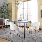Claire White Faux Leather Contemporary Dining Chairs Chrome (Set of 2) 16 Claire White Faux Leather Contemporary Dining Chairs Chrome (Set of 2)