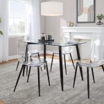 Clara Black Clear Mid-Century Modern Accent Dining Chairs (Set of 2) 12 Clara Black Clear Mid-Century Modern Accent Dining Chairs (Set of 2)