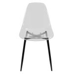 Clara Black Clear Mid-Century Modern Accent Dining Chairs (Set of 2) 21 Clara Black Clear Mid-Century Modern Accent Dining Chairs (Set of 2)