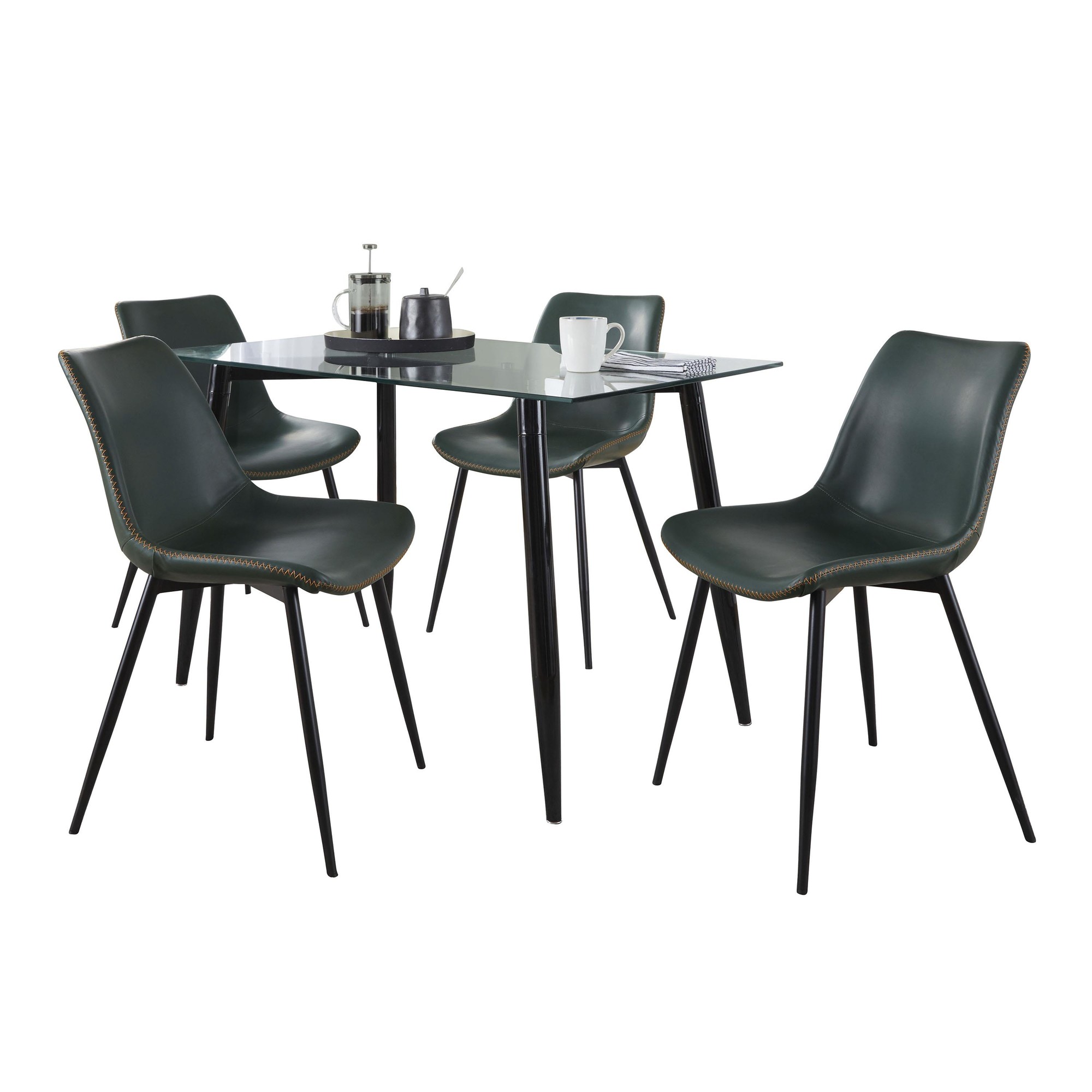 Clara-Durango Contemporary Black Dining Set 2 Clara-Durango Contemporary Black Dining Set - Image 2