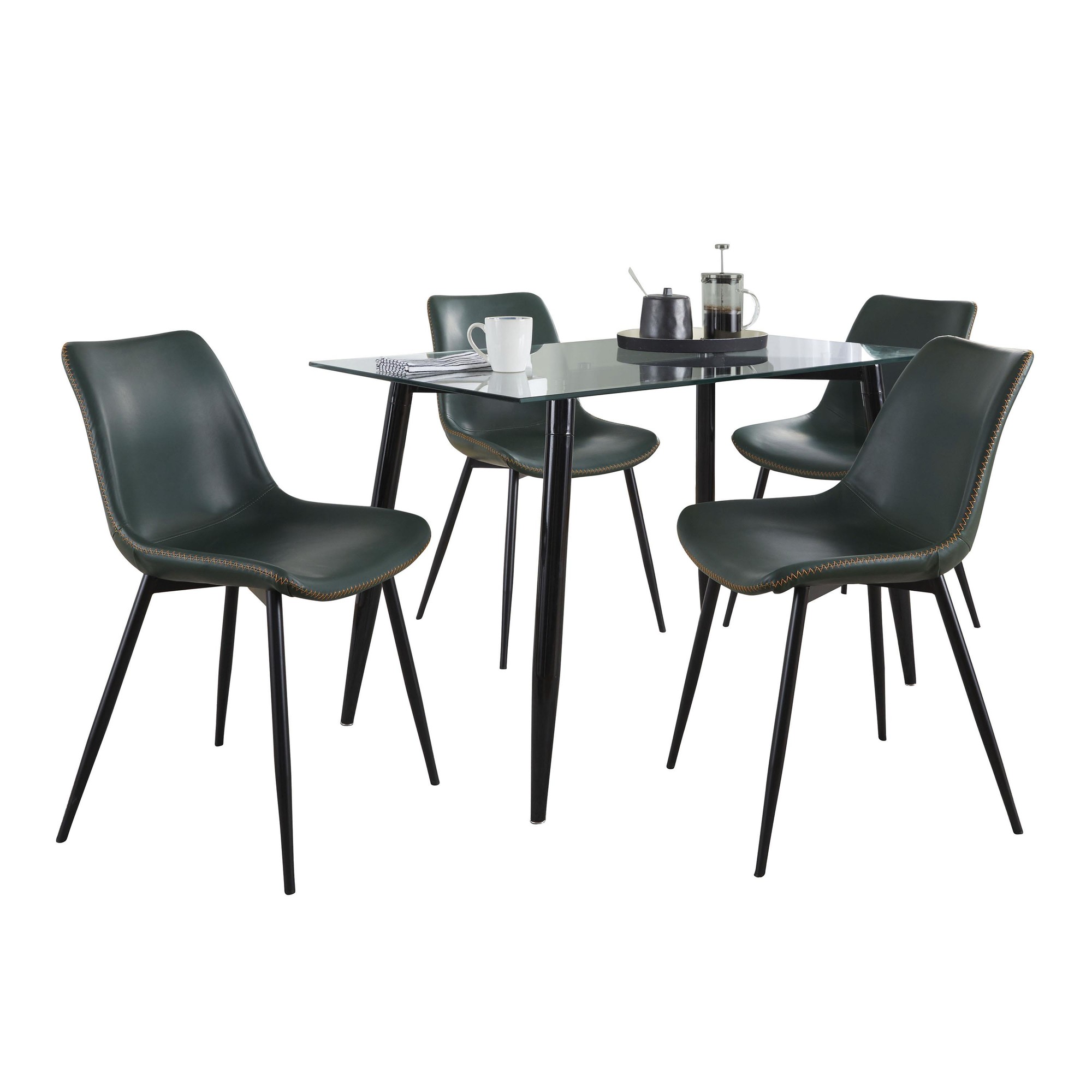 Clara-Durango Contemporary Black Dining Set 3 Clara-Durango Contemporary Black Dining Set - Image 3