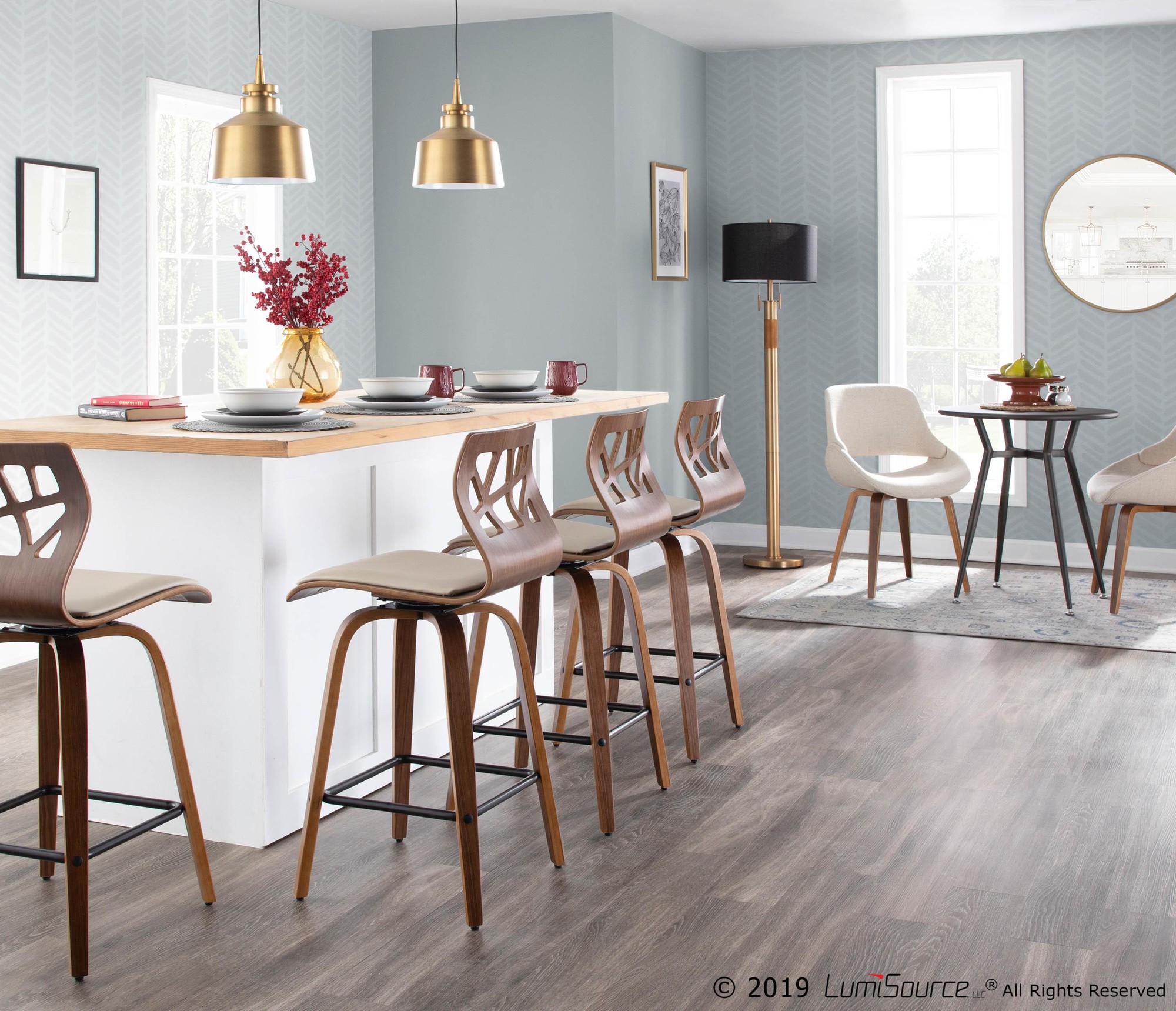 Clara Industrial Antique Metal Round Dinette Table 2 Clara Industrial Antique Metal Round Dinette Table - Image 2