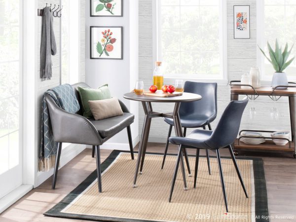 Clara Industrial Antique Metal Round Dinette Table 3