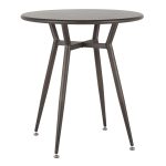 Clara Industrial Antique Metal Round Dinette Table 15 Clara Industrial Antique Metal Round Dinette Table