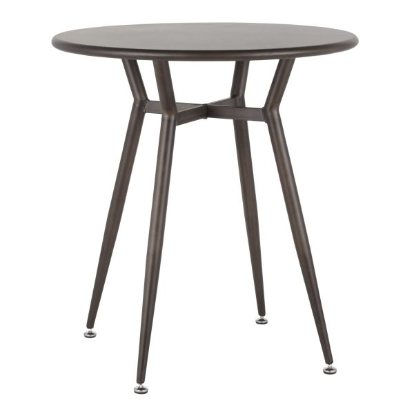 Clara Industrial Antique Metal Round Dinette Table 4
