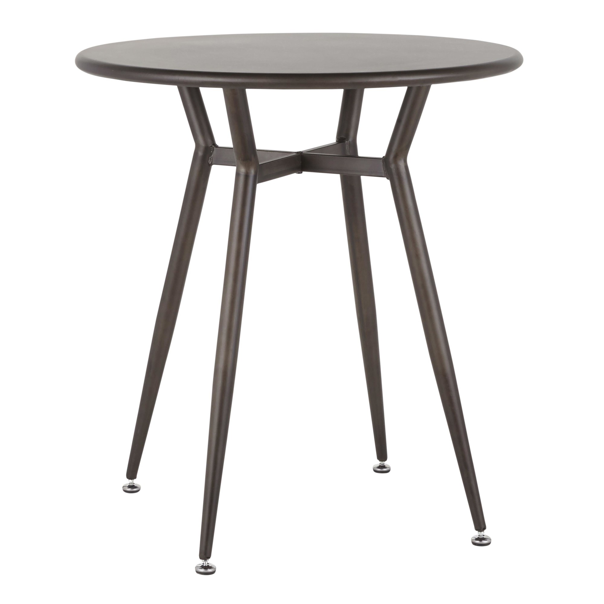 Clara Industrial Antique Metal Round Dinette Table 4 Clara Industrial Antique Metal Round Dinette Table - Image 4