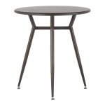 Clara Industrial Antique Metal Round Dinette Table 16 Clara Industrial Antique Metal Round Dinette Table