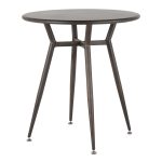 Clara Industrial Antique Metal Round Dinette Table 17 Clara Industrial Antique Metal Round Dinette Table