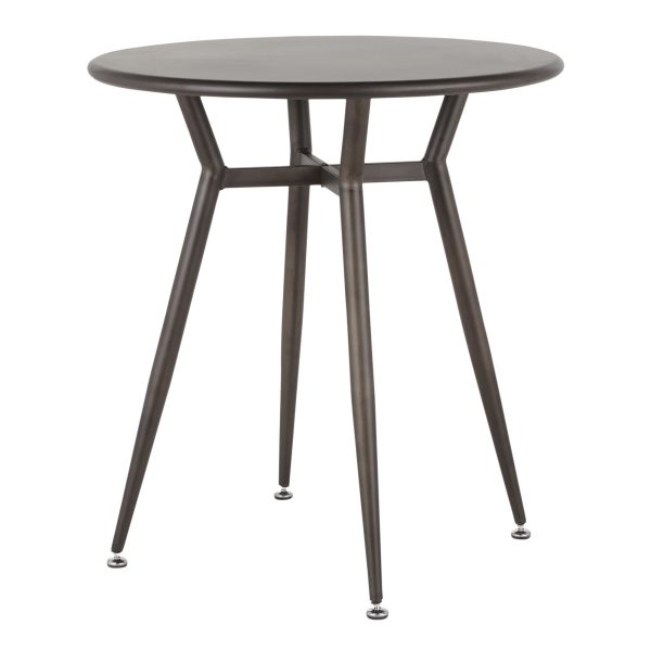Clara Industrial Antique Metal Round Dinette Table 6
