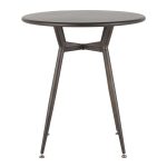 Clara Industrial Antique Metal Round Dinette Table 18 Clara Industrial Antique Metal Round Dinette Table