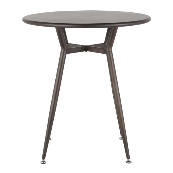 Clara Industrial Antique Metal Round Dinette Table 7