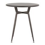 Clara Industrial Antique Metal Round Dinette Table 19 Clara Industrial Antique Metal Round Dinette Table