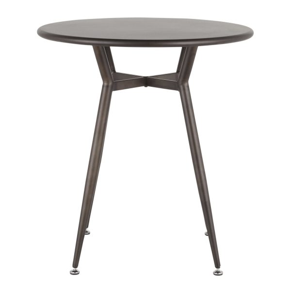 Clara Industrial Antique Metal Round Dinette Table 8