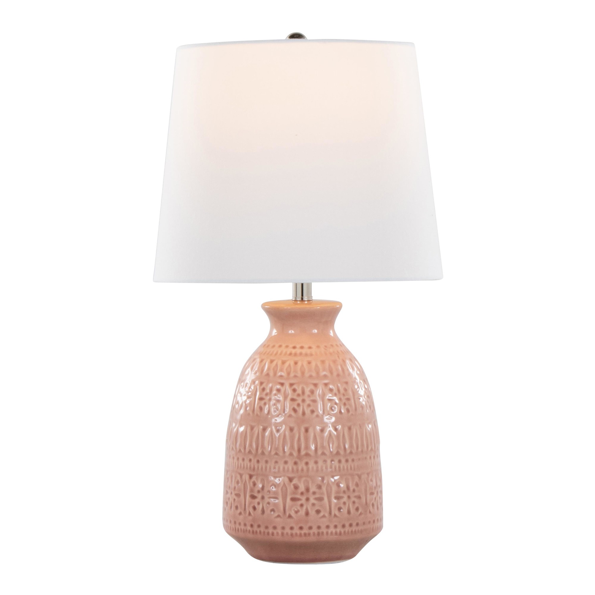 Claudia 20 Contemporary Rose Tan Lamp Set (Set of 2) 3 Claudia 20 Contemporary Rose Tan Lamp Set (Set of 2) - Image 3