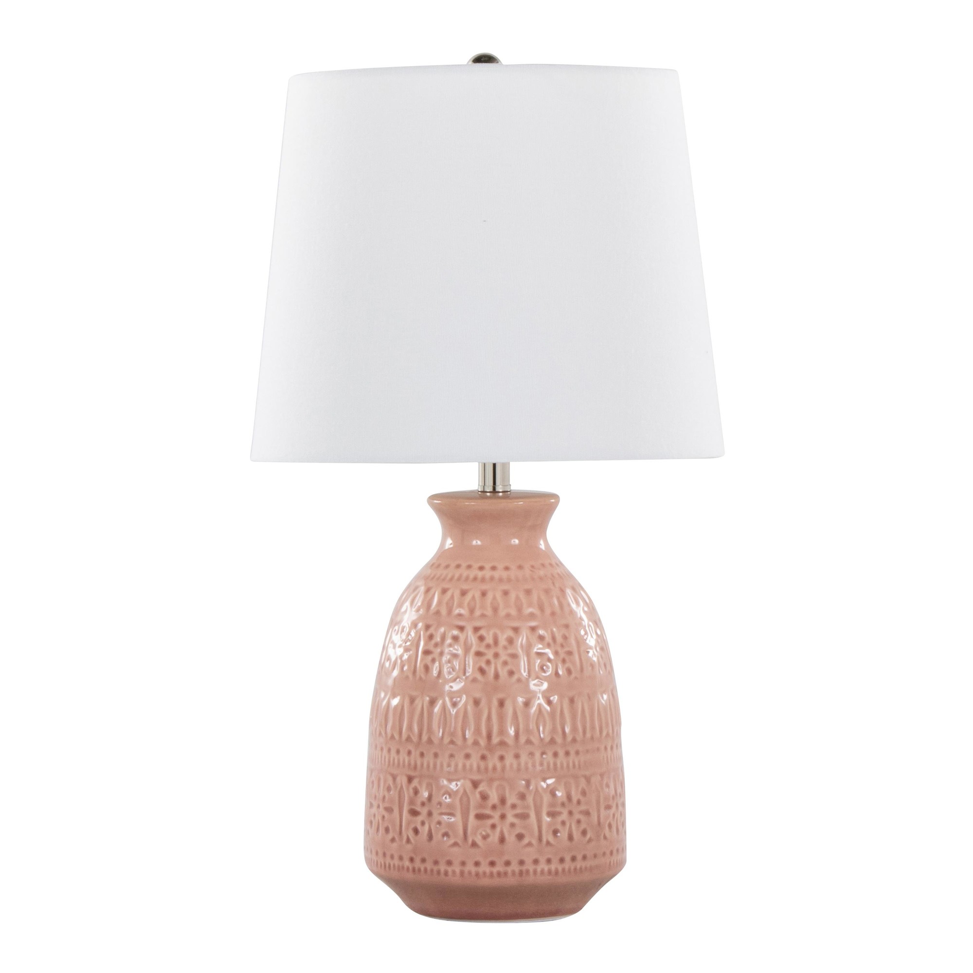 Claudia 20 Contemporary Rose Tan Lamp Set (Set of 2) 4 Claudia 20 Contemporary Rose Tan Lamp Set (Set of 2) - Image 4