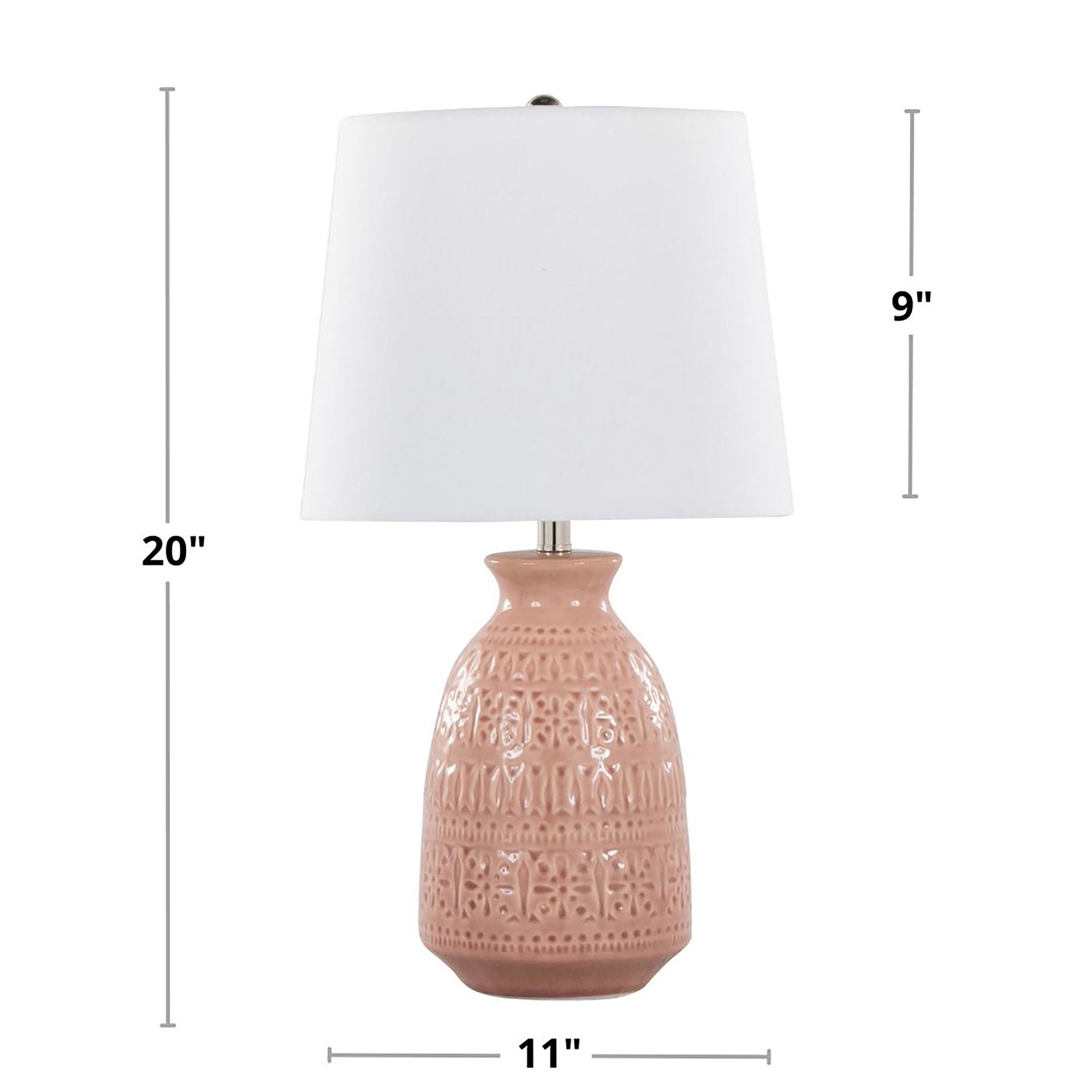 Claudia 20 Contemporary Rose Tan Lamp Set (Set of 2) 6 Claudia 20 Contemporary Rose Tan Lamp Set (Set of 2) - Image 6