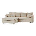 Claudius Beige Velvet Storage Sectional Oversized Comfortable Couch 7 Claudius Beige Velvet Storage Sectional Oversized Comfortable Couch