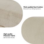 Claudius Beige Velvet Storage Sectional Oversized Comfortable Couch 10 Claudius Beige Velvet Storage Sectional Oversized Comfortable Couch