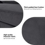 Claudius Charcoal Velvet Oversized Storage Sectional Comfy and Soft Couch 10 Claudius Charcoal Velvet Oversized Storage Sectional Comfy and Soft Couch