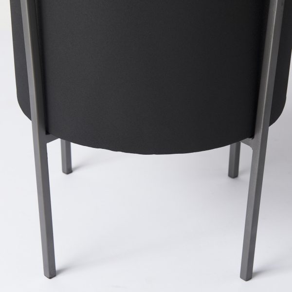 Claypoole Set of 3 Black Plant Stands 8