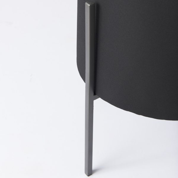 Claypoole Set of 3 Black Plant Stands 9