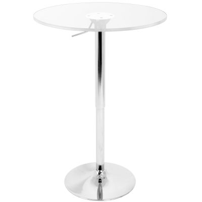 Clear Adjustable Contemporary Acrylic Bar Table