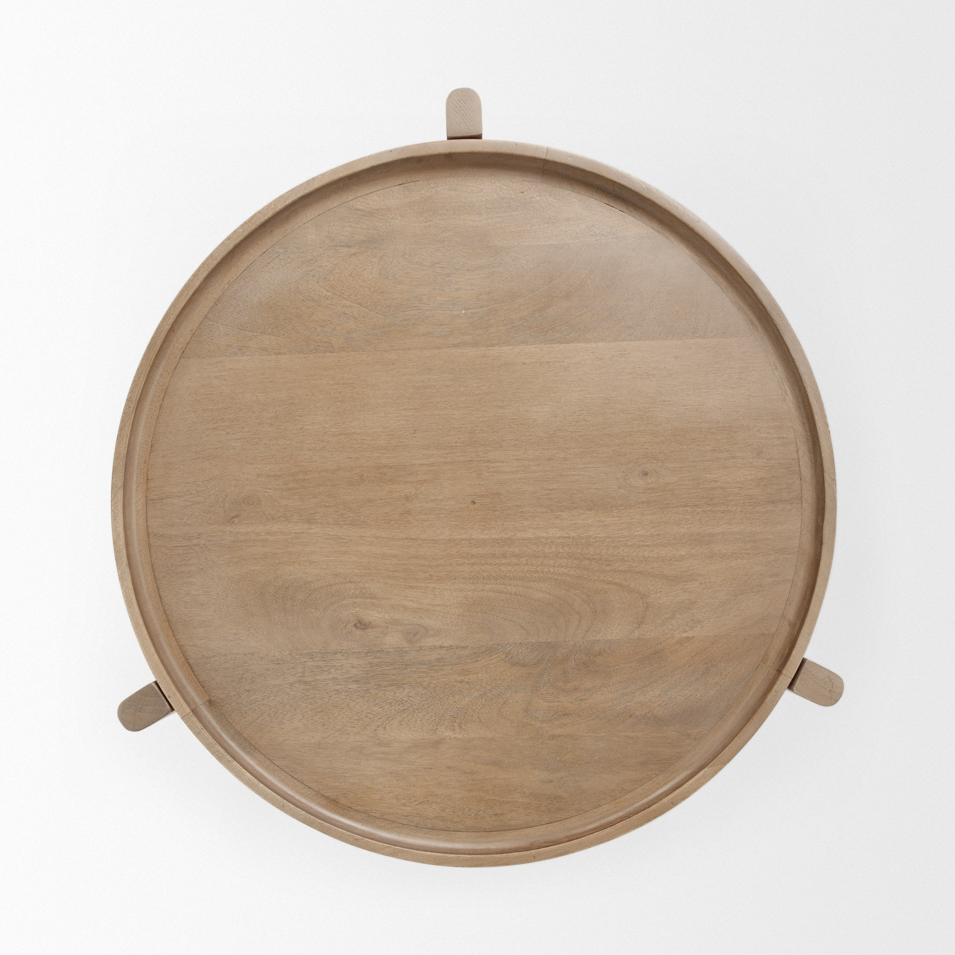 Cleaver I 22 x 24 Round Top Brown Solid Wood Accent Table 7 Cleaver I 22 x 24 Round Top Brown Solid Wood Accent Table - Image 7