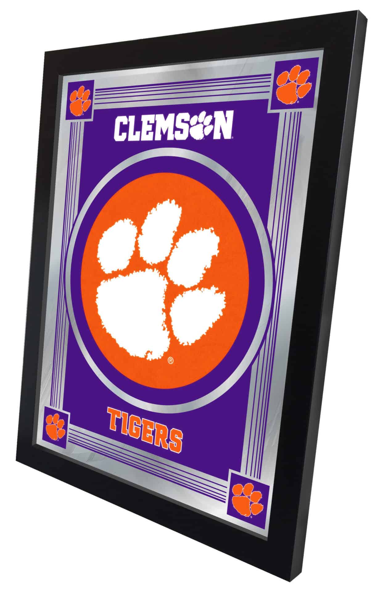 Clemson 17x22 Logo Wall Mirror 2 Clemson 17x22 Logo Wall Mirror - Image 2