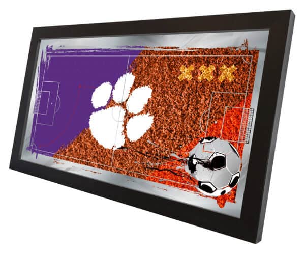 Clemson 26x15 Soccer Wall Mirror