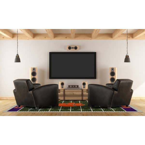 Clemson University 6x8 Homefield Rug 1