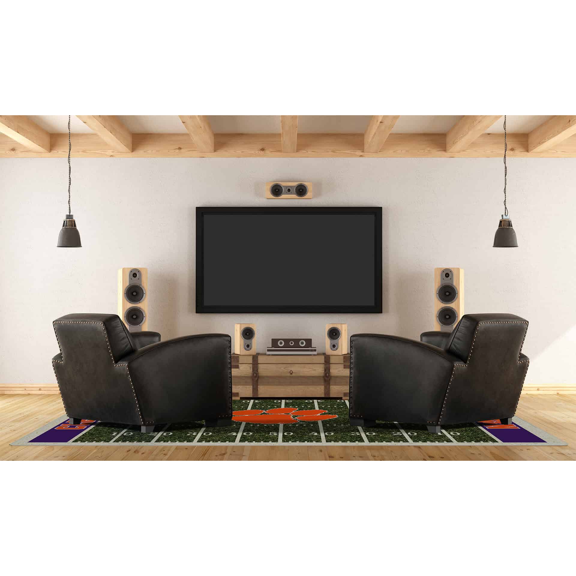 Clemson University 6x8 Homefield Rug 2 Clemson University 6x8 Homefield Rug - Image 2