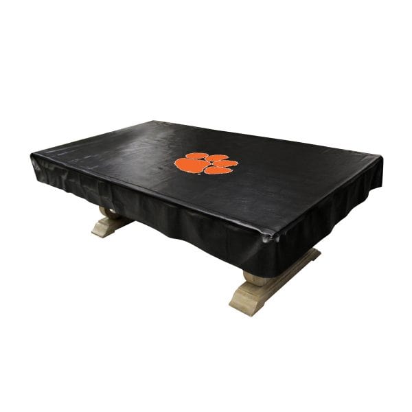 Clemson University 8 Deluxe Pool Table Cover 1