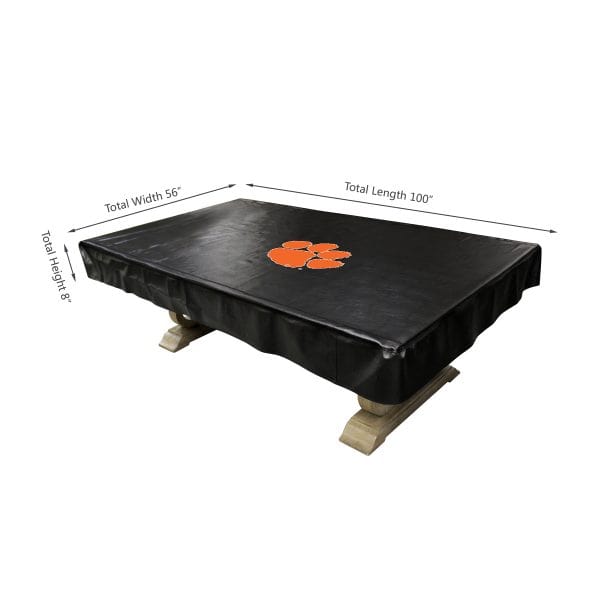Clemson University 8 Deluxe Pool Table Cover