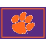 Clemson University 8x11 Spirit Rug 4 Clemson University 8x11 Spirit Rug
