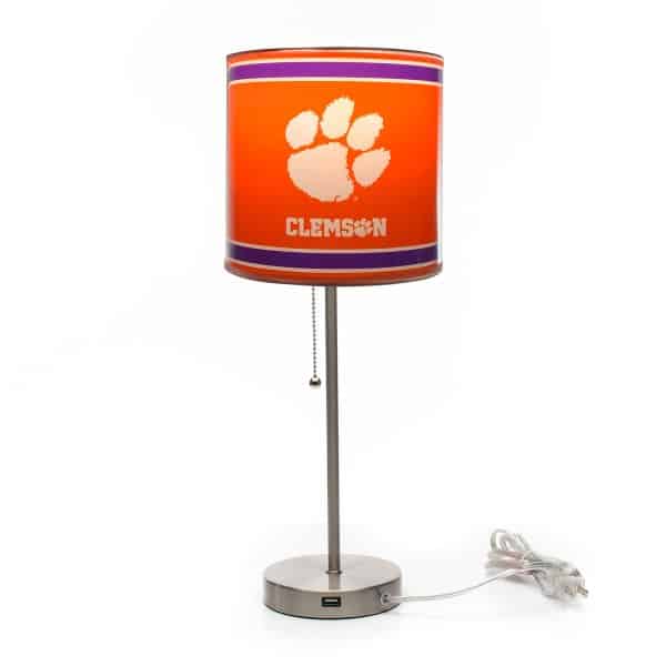 Clemson University Chrome Lamp 3