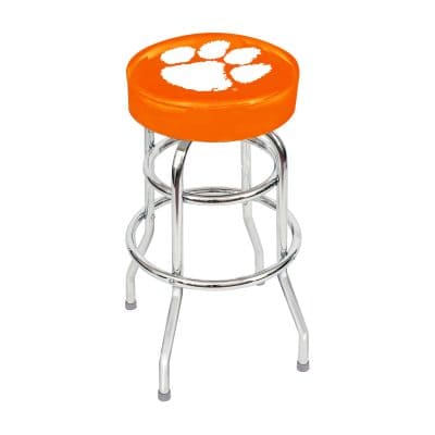 Clemson University Chrome Swivel Bar Stool