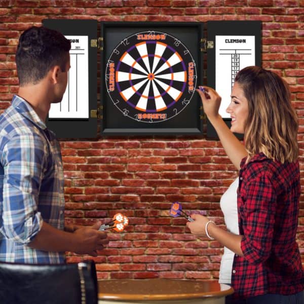 Clemson University Fans Choice Dartboard Set 6