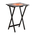 Clemson University TV Trays W/Stand 6 Clemson University TV Trays W/Stand