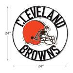 Cleveland Browns 24 inch Wrought Iron Team Logo Wall Art