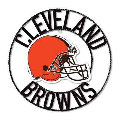 Cleveland Browns 24 inch Wrought Iron Team Logo Wall Art