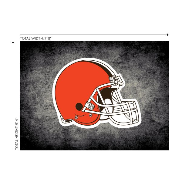 Cleveland Browns 6x8 Distressed Area Rug Officially Licensed NFL 1