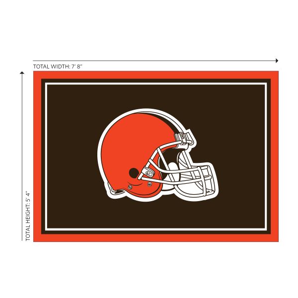 Cleveland Browns 6x8 Spirit Area Rug Licensed NFL Team Rug 1