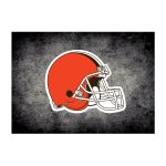 Cleveland Browns 8x11 Distressed Area Rug