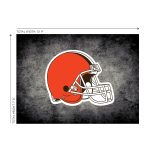 Cleveland Browns 8x11 Distressed Area Rug