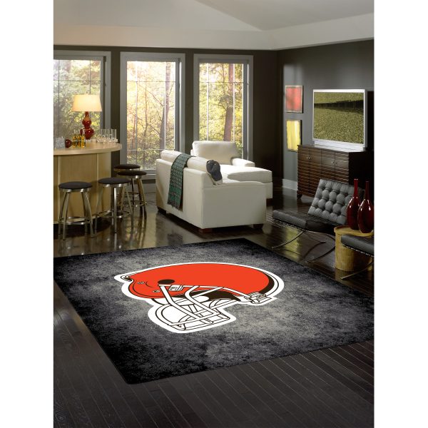 Cleveland Browns 8x11 Distressed Area Rug 2