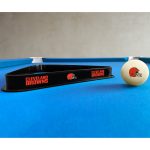 Cleveland Browns Billiard Cue Ball and Triangle Set
